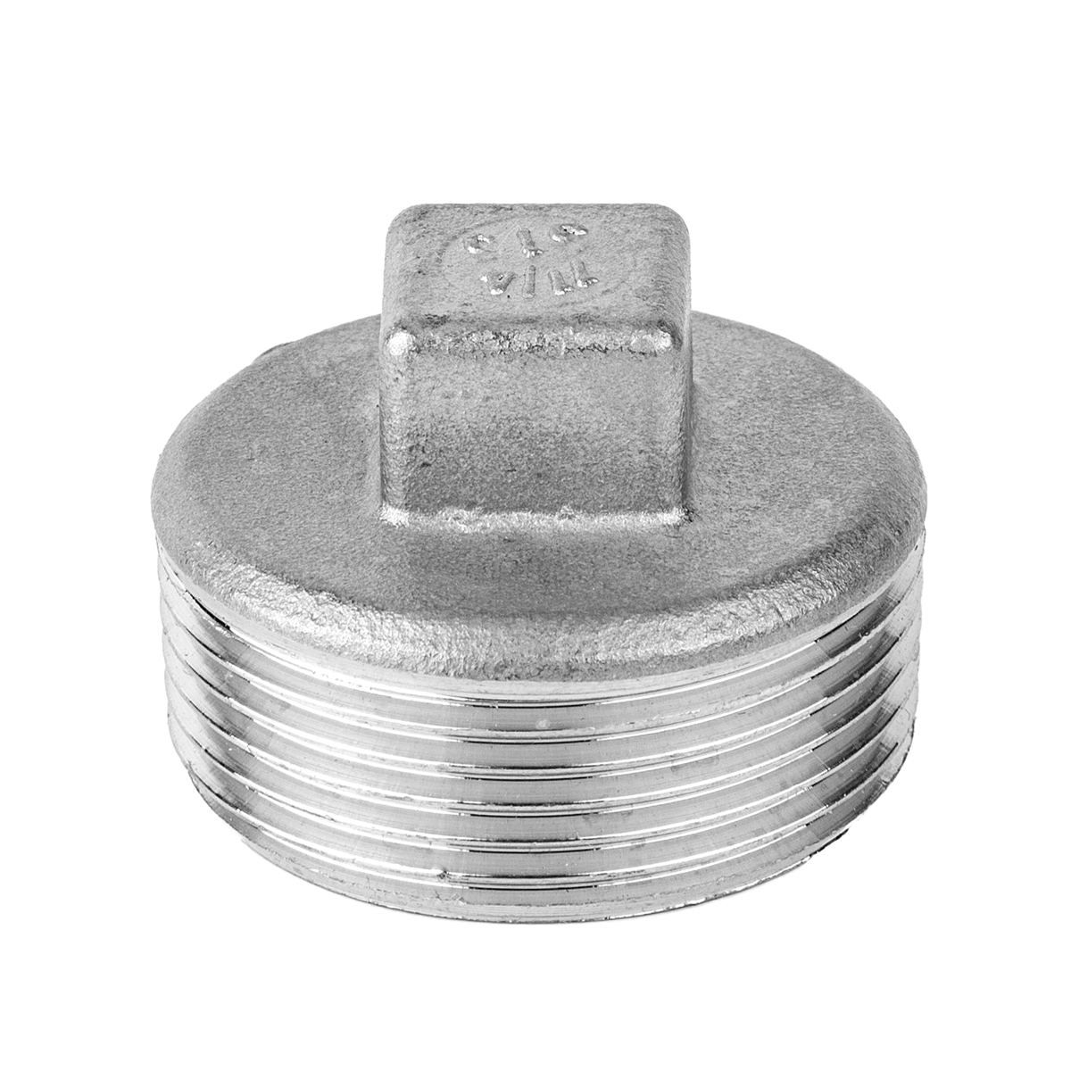 Заглушка 4-гранная нержавеющая нр. резьба AISI 304 16 бар | Армасток